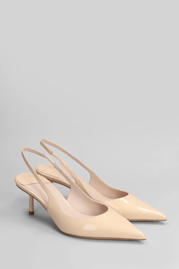 Bella Pumps In Powder Patent Leather - Image 2