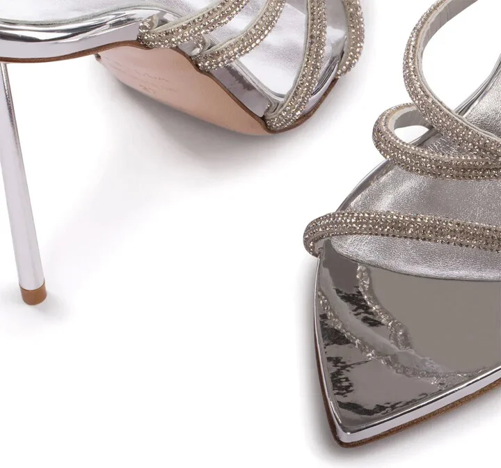 Bella rhinestone sandals - Image 4