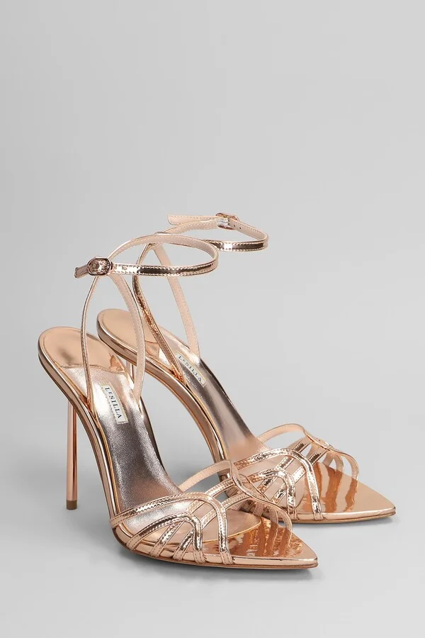 Bella Sandals In Copper Leather - Image 2