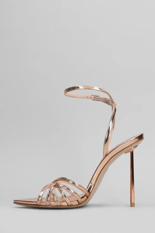 Bella Sandals In Copper Leather - Image 3