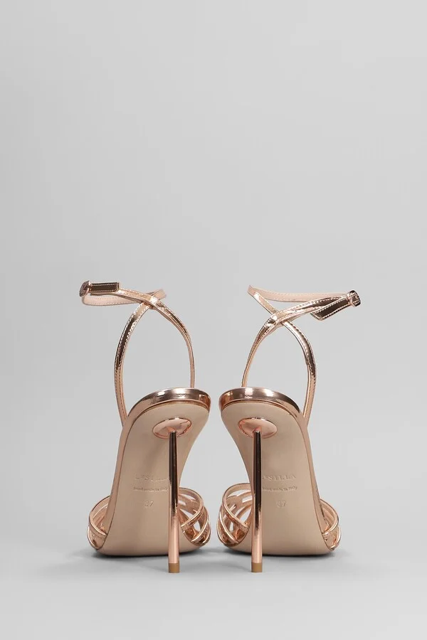 Bella Sandals In Copper Leather - Image 4