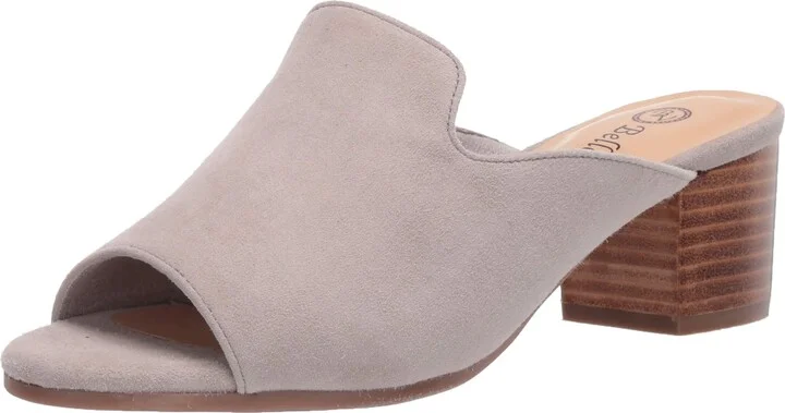 Bella Vita Daisy Block Heel Mule Sandal Fashion Casual Heeled Sandal womens