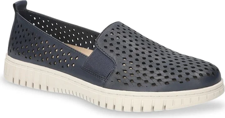 Navy Leather