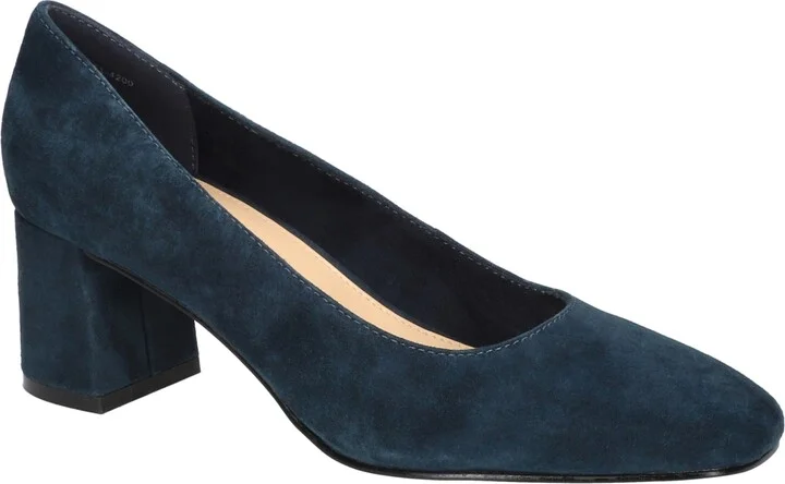 Navy Kidsuede Leather