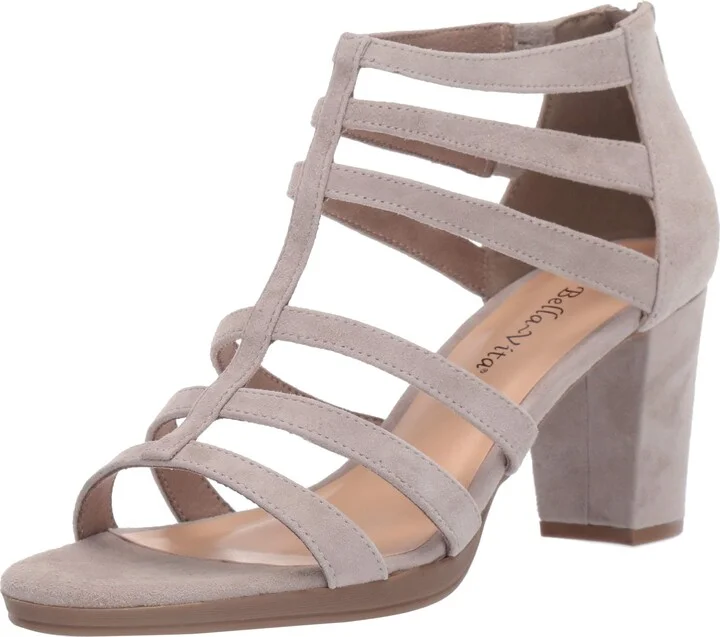 Bella Vita Leah Sandal with Back Zipper Heeled
