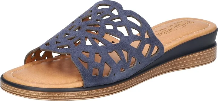 Navy Kidsuede Italian Leather