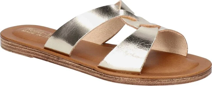 Bella Vita Made in Italy Women's Dov-Italy Flat Slide Sandal