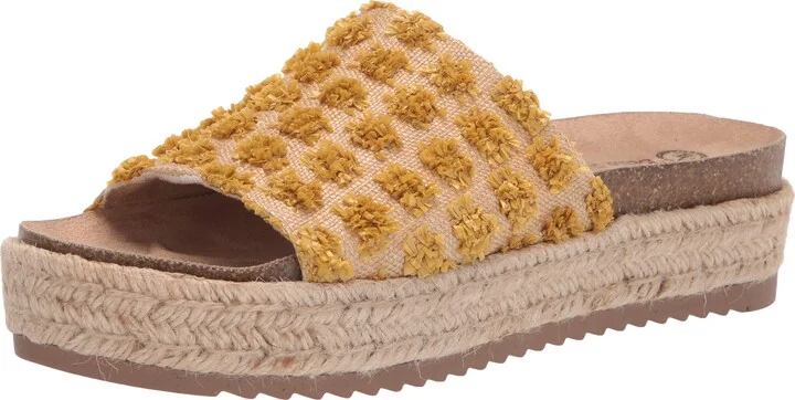 Natural Raffia/Yellow Pompoms
