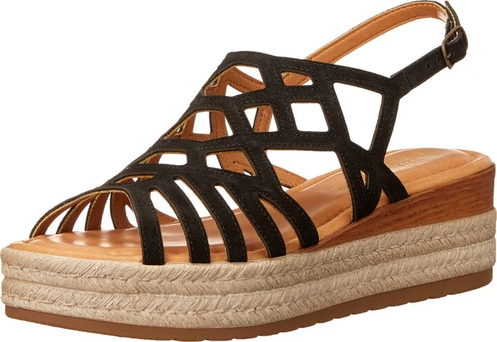 Bella Vita Made in Italy Women's Zip-Italy Platform Sandal Flat