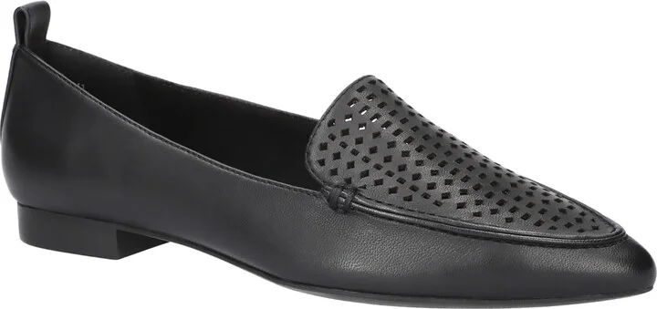 Bella Vita Women's Alessi Perf Pointed Toe Flats