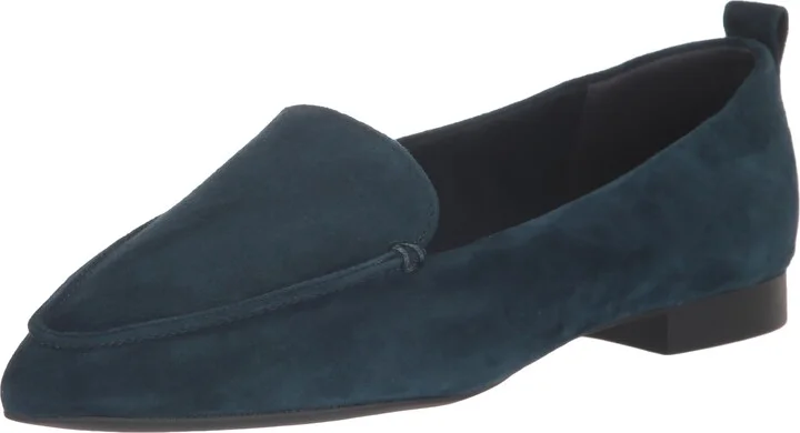 Navy Suede Leather