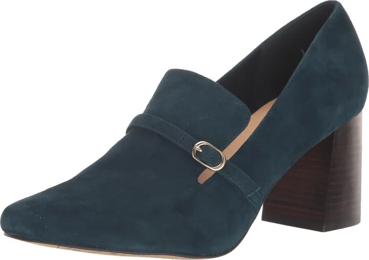 Navy Suede Leather