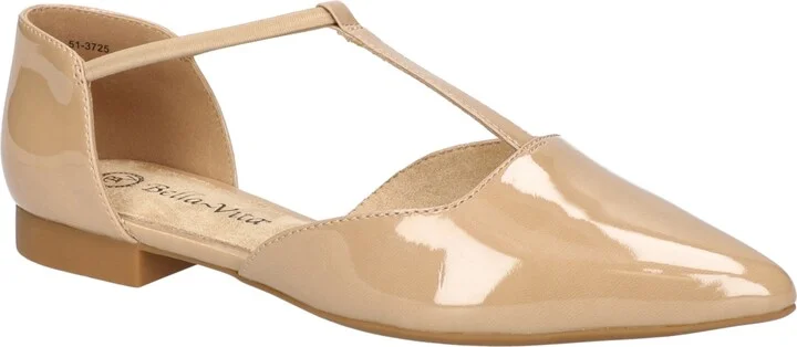 Bella Vita Women's Darby T-Strap Flats