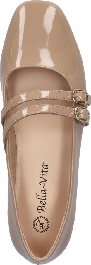 Bella Vita Women's Davenport Mary Jane Flats - Nude Patent, Faux Leather - Image 4
