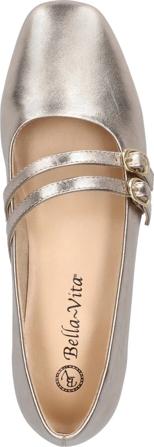 Bella Vita Women's Davenport Mary Jane Flats - Nude Patent, Faux Leather - Image 9