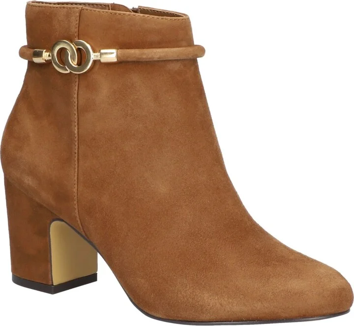 Cognac Kid Suede Leather
