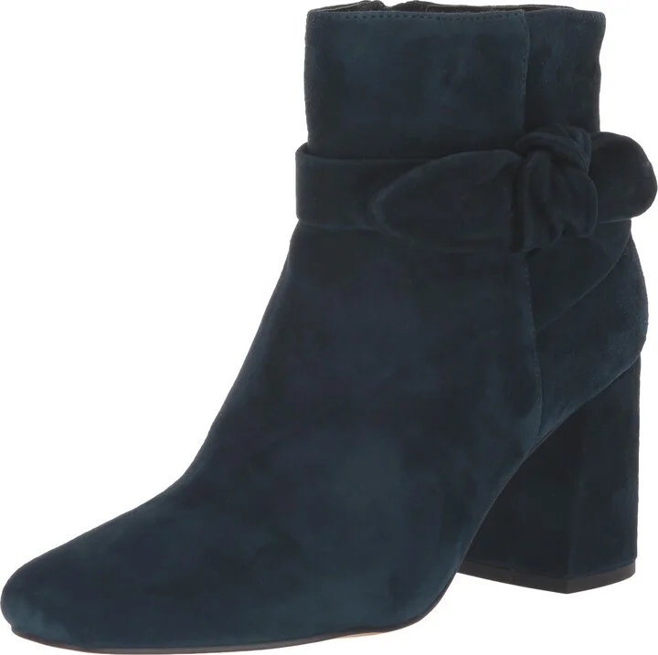 Navy Suede Leather
