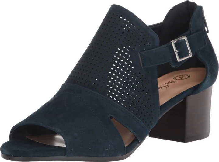 Navy Suede Leather