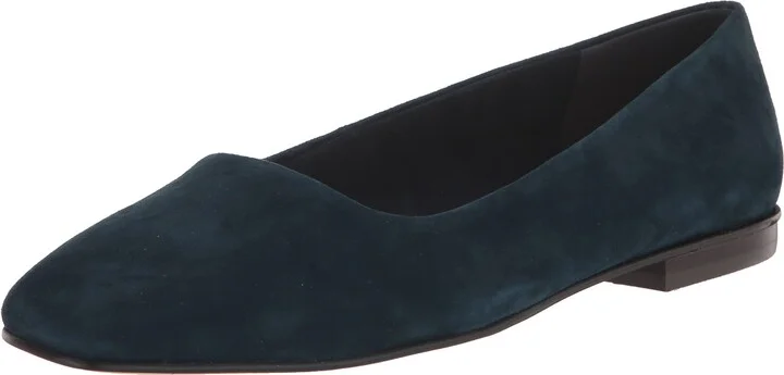Navy Suede Leather