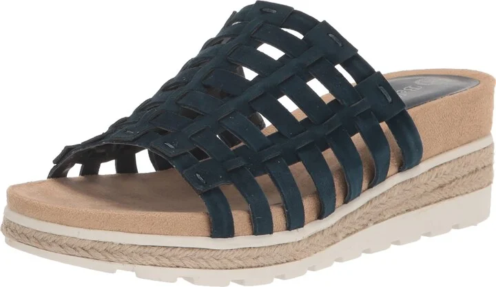 Navy Suede Leather