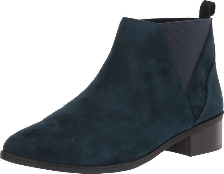 Navy Kidsuede Leather
