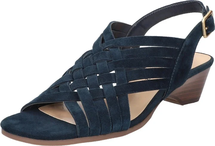 Navy Kidsuede Leather