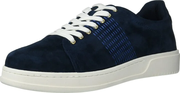 Navy Kidsuede Leather