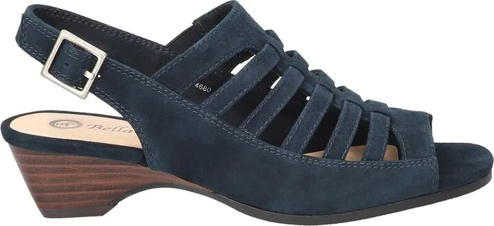 Navy Kidsuede Leather