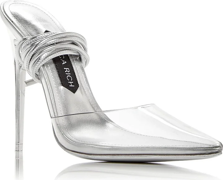 Bella Womens Slip On Ankle Tie Pumps