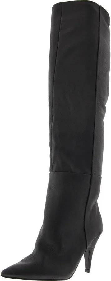 Bellamie Womens Leather Pull On Over-The-Knee Boots