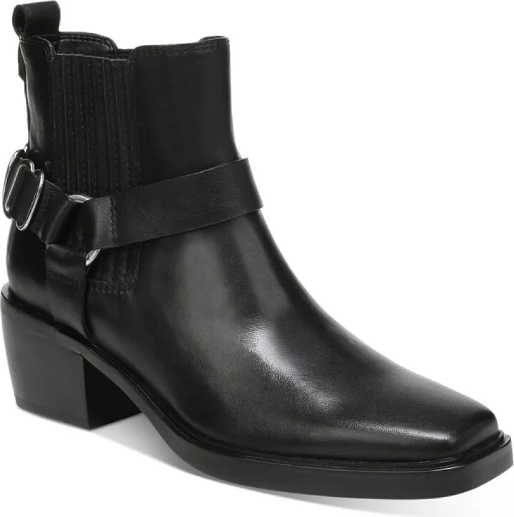 Bellamie Womens Suede Harness Ankle Boots