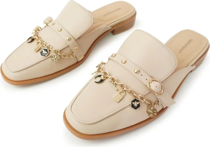 Belle & Bloom How It Feels Charm Loafer Mule - Beige/khaki - Image 3