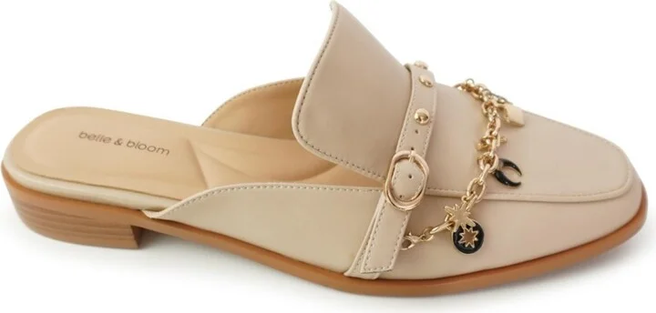 Belle & Bloom How It Feels Charm Loafer Mule - Beige/khaki - Image 4