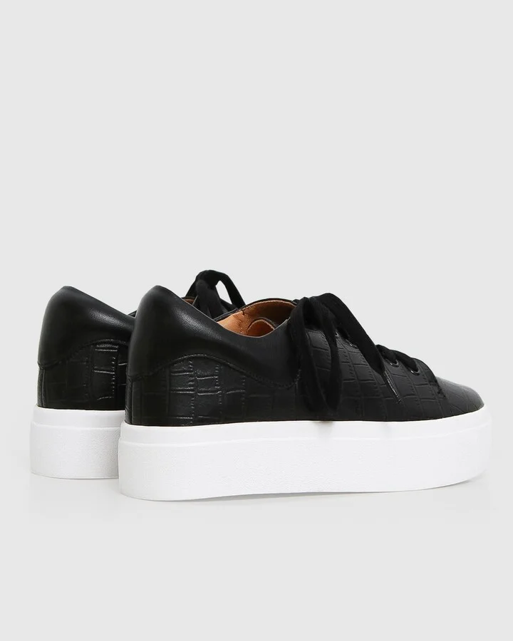 Belle & Bloom Just A Dream Croc Leather Sneaker - Image 3