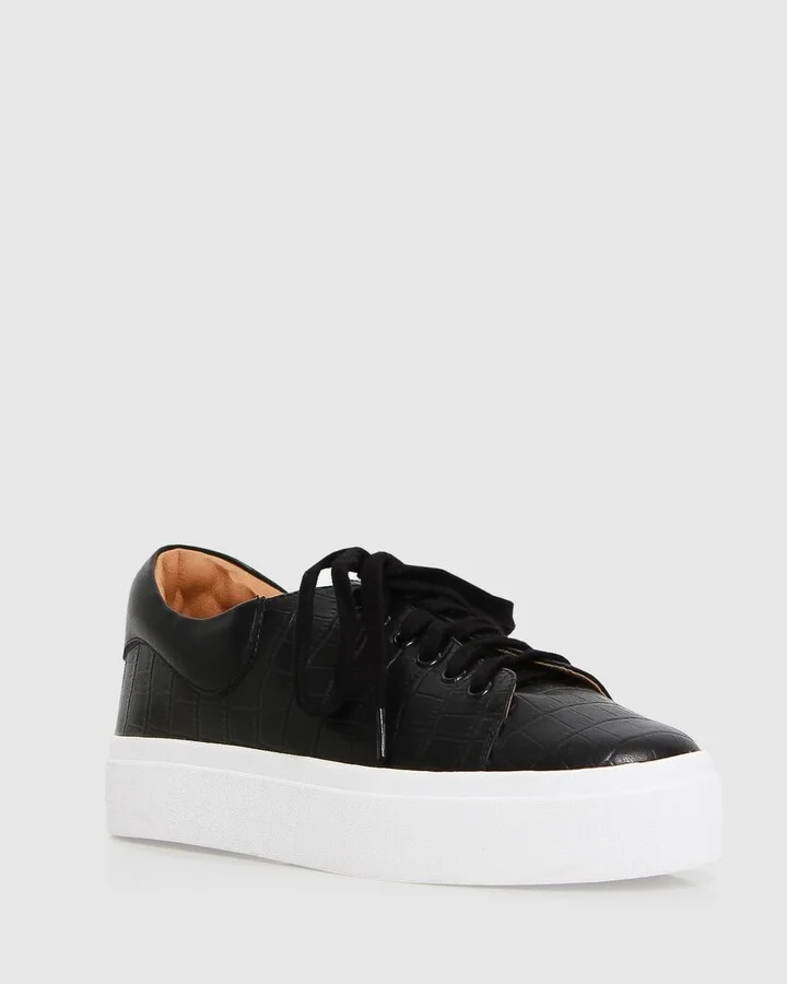 Belle & Bloom Just A Dream Croc Leather Sneaker - Image 4