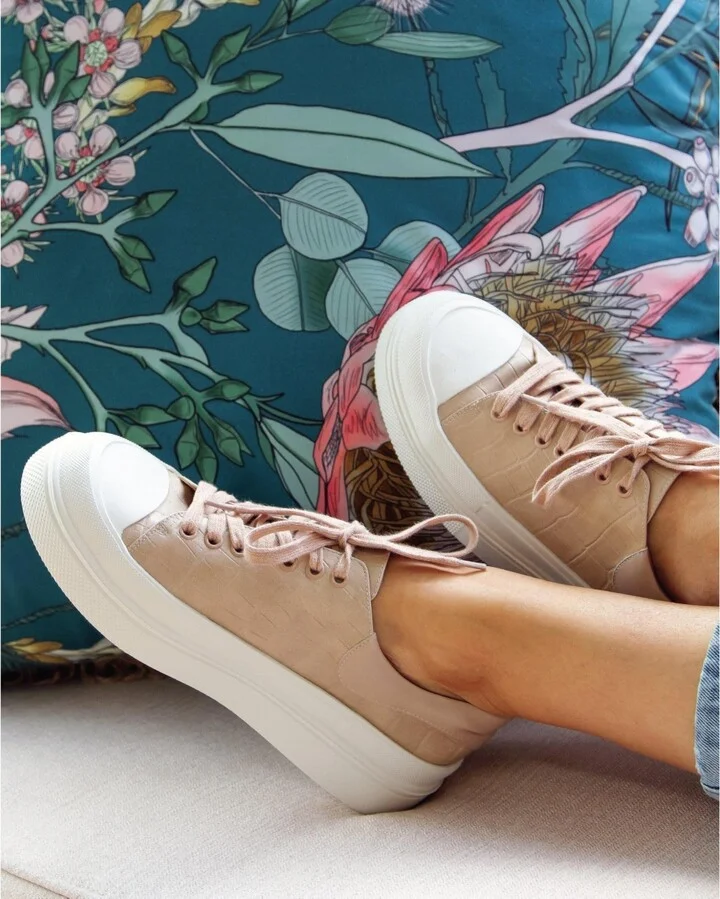 Belle & Bloom Just A Dream Croc Leather Sneaker - Image 7