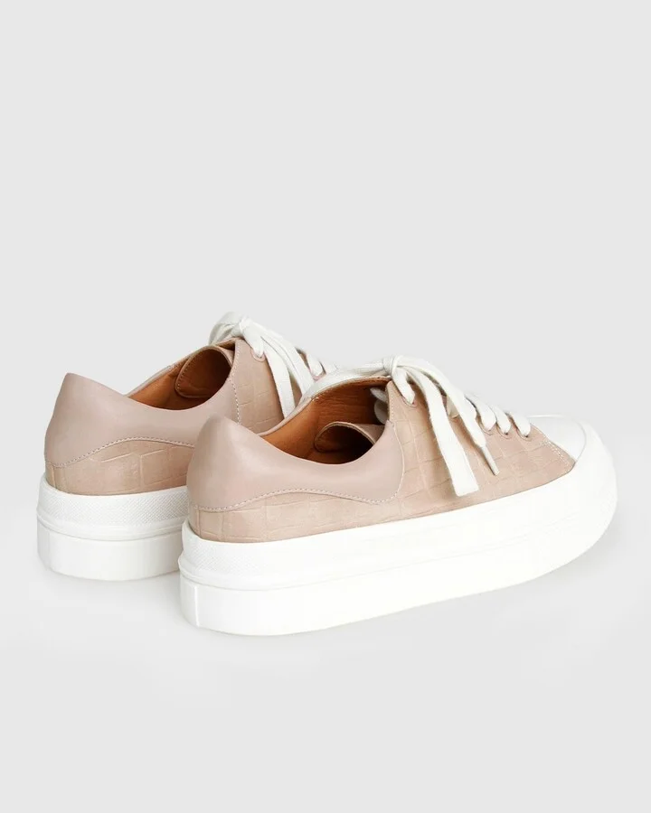 Belle & Bloom Just A Dream Croc Leather Sneaker - Image 8