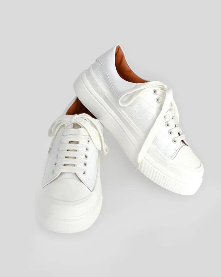 Belle & Bloom Just A Dream Croc Leather Sneaker - Image 11