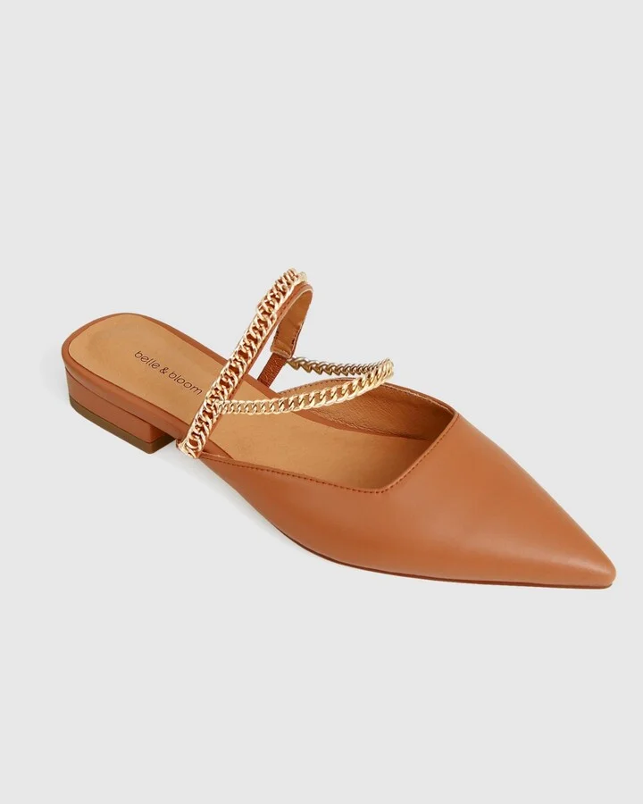 Belle & Bloom On The Go Leather Flat - Image 8
