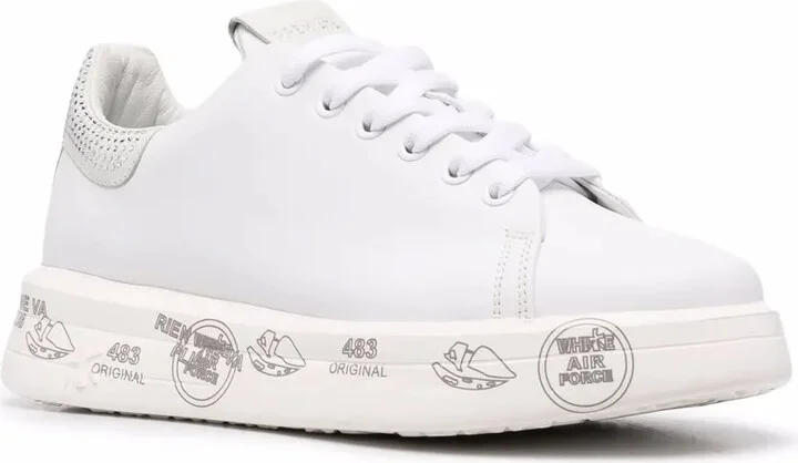 Belle crystal-back sneakers - Image 2