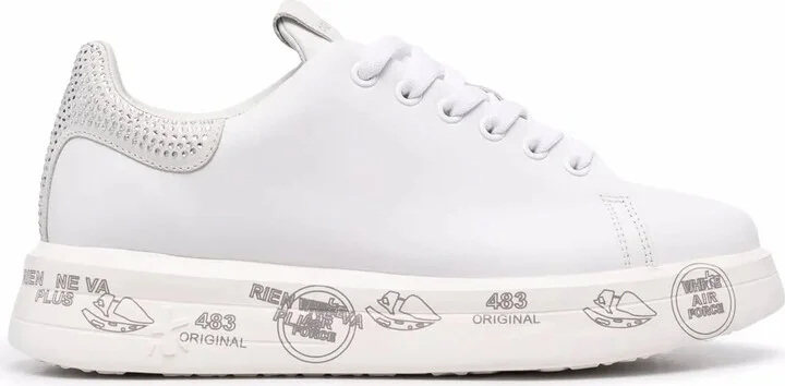 Belle crystal-back sneakers
