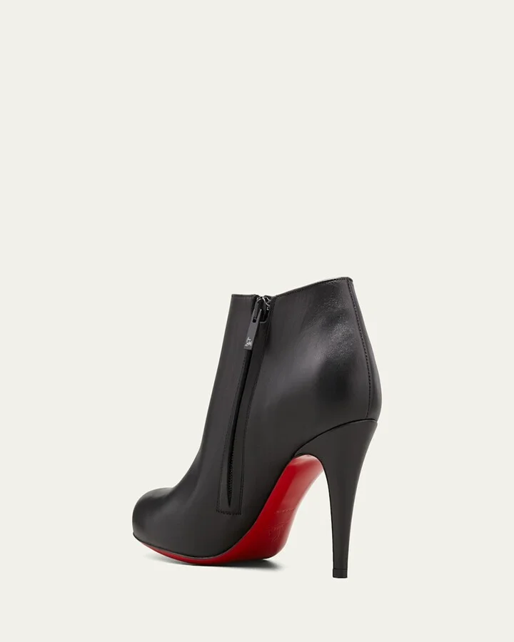 Belle Leather Red-Sole Ankle Boots - Image 2