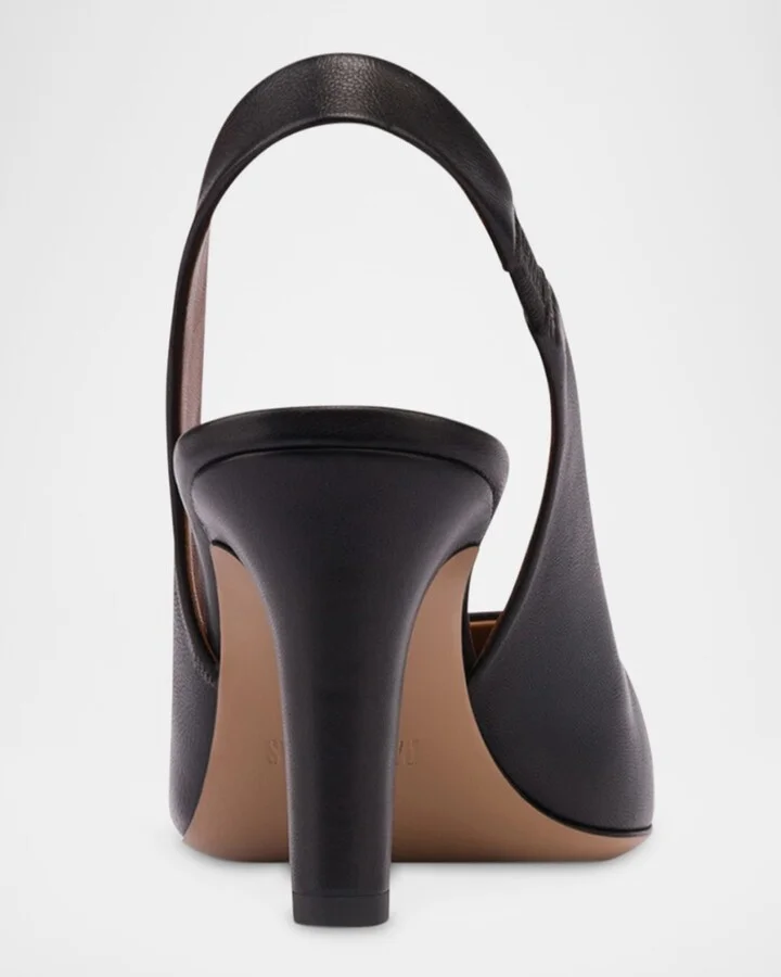 Belle Leather Slingback Pumps - Image 4