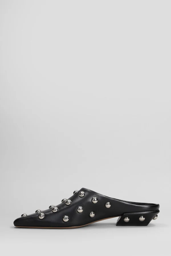Belle Sabot 25 Slipper-mule In Black Leather - Image 3