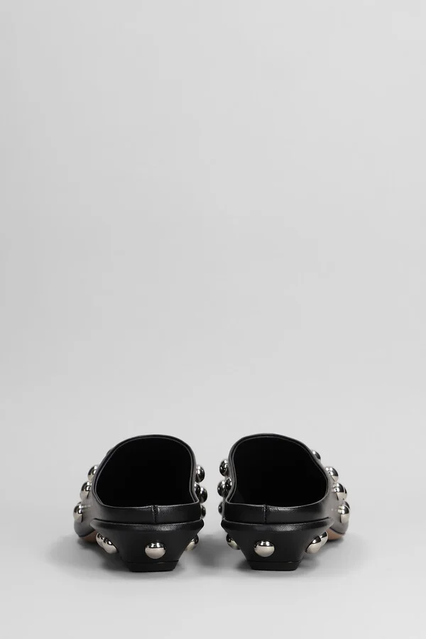 Belle Sabot 25 Slipper-mule In Black Leather - Image 4