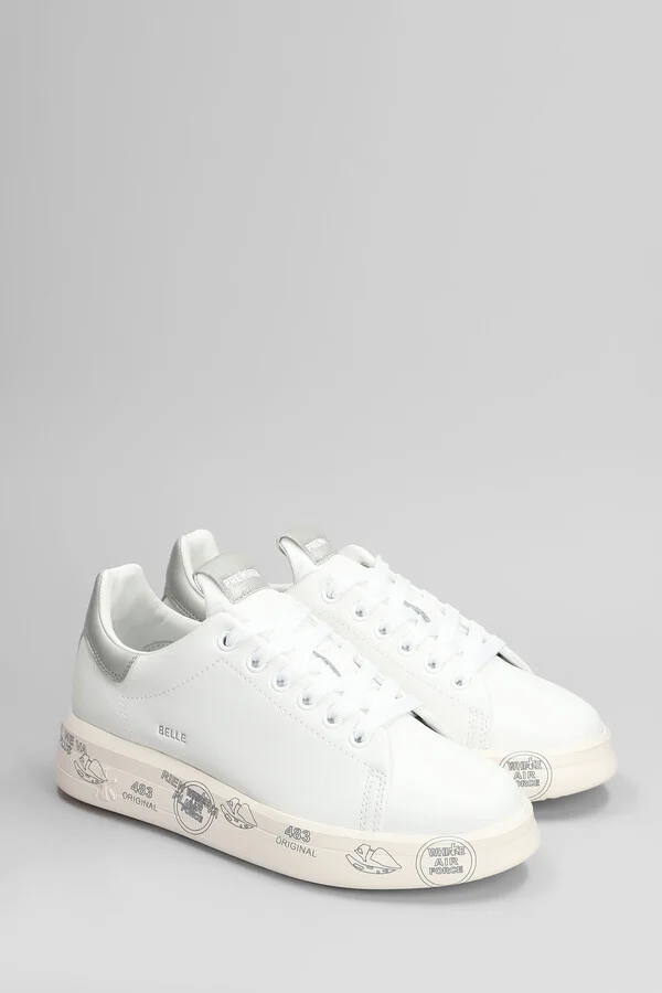 Belle Sneakers In White Leather - Image 2