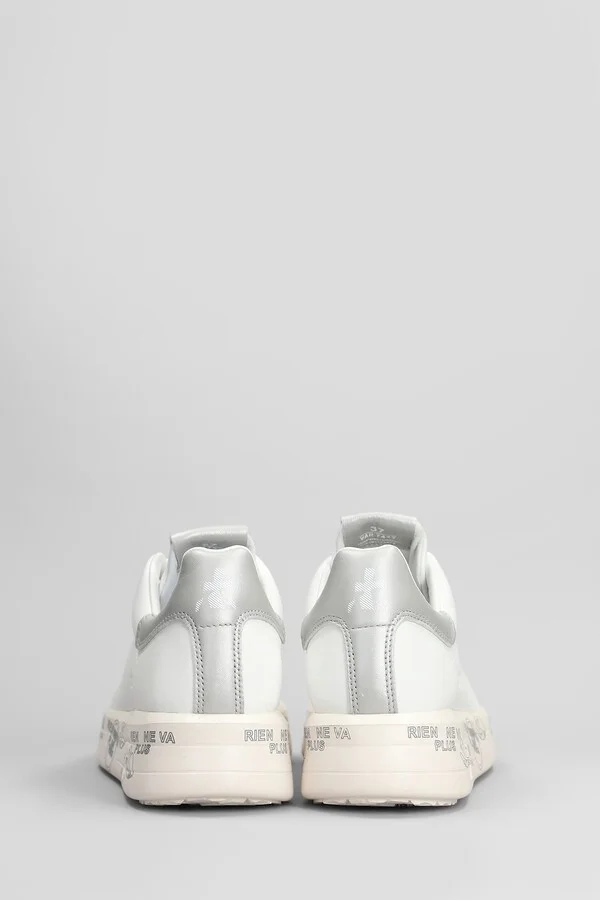 Belle Sneakers In White Leather - Image 4