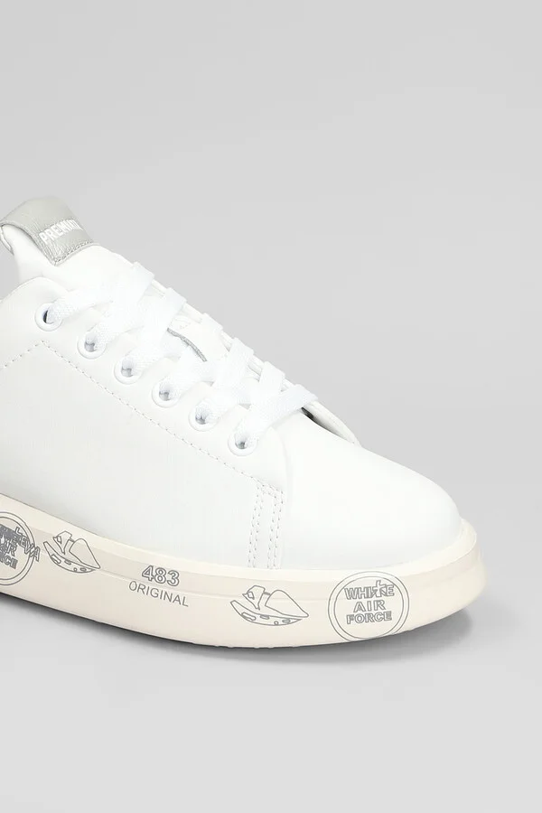 Belle Sneakers In White Leather - Image 5