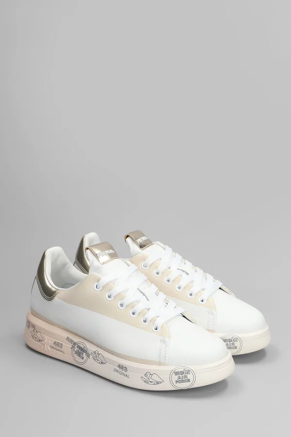 Belle Sneakers In White Leather - Image 2