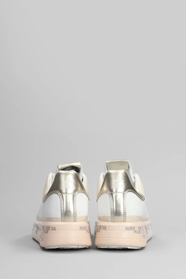 Belle Sneakers In White Leather - Image 4